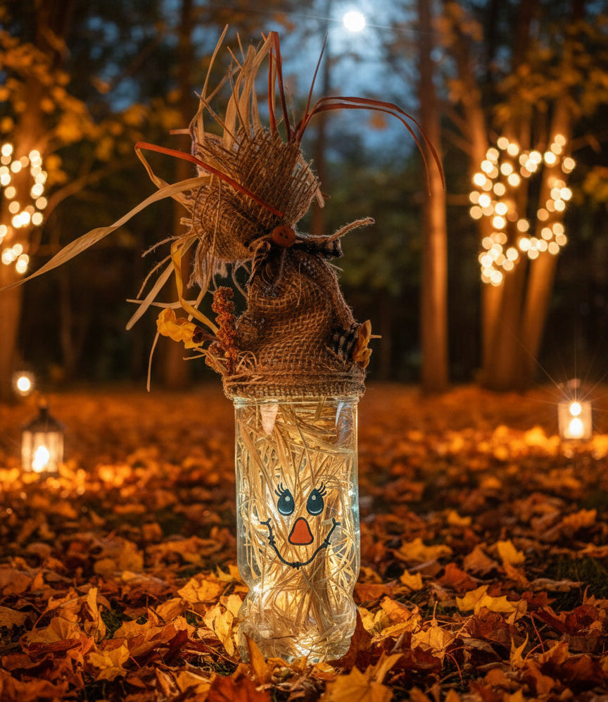 Twinkle Light Snowman and Scarecrow Characters