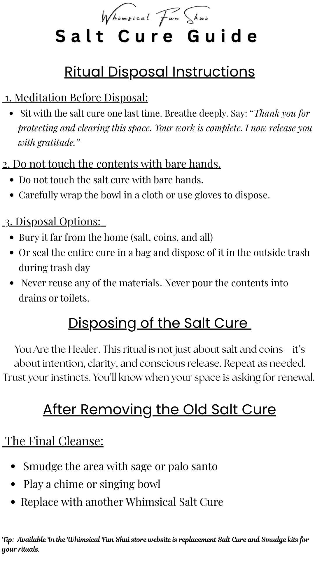 Salt Cure Cleansing Kits