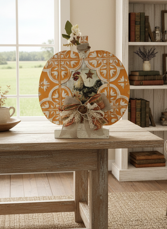 Farm Style Pumpkin Shelf Sitter