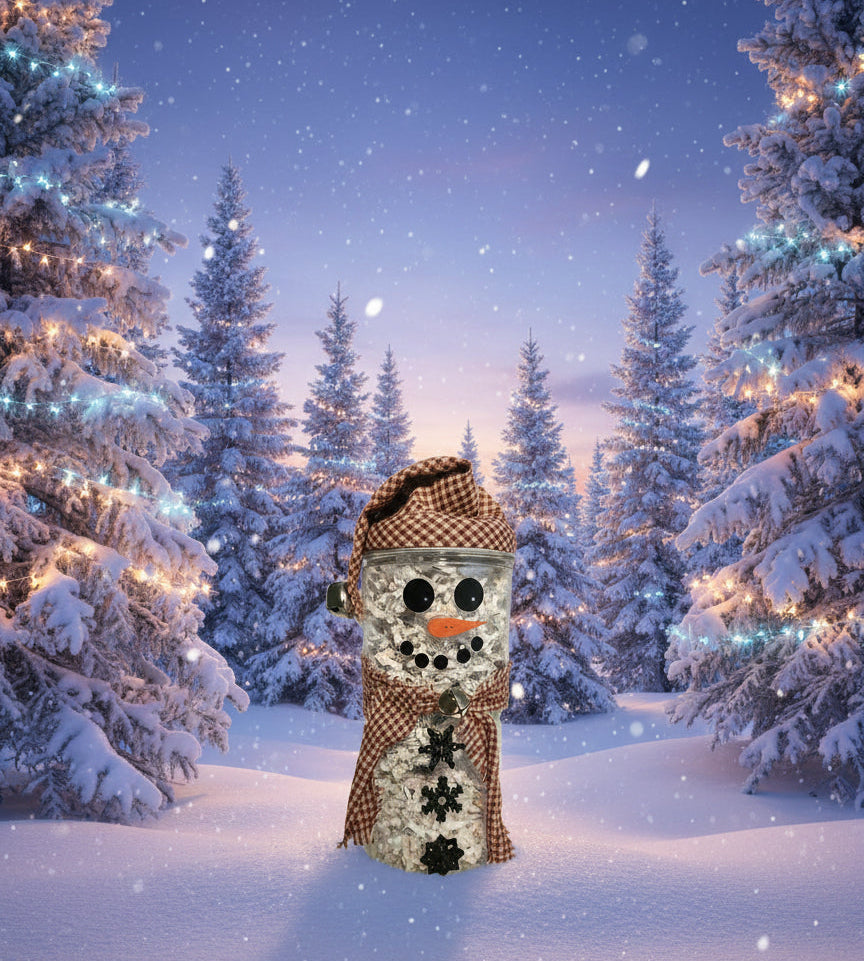 Twinkle Light Snowman and Scarecrow Characters