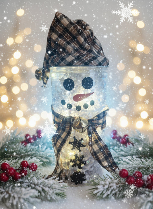Twinkle Light Snowman and Scarecrow Characters