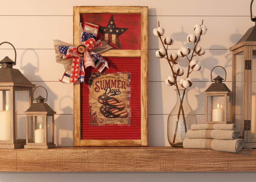 Whimsical Faux Washboard Decor