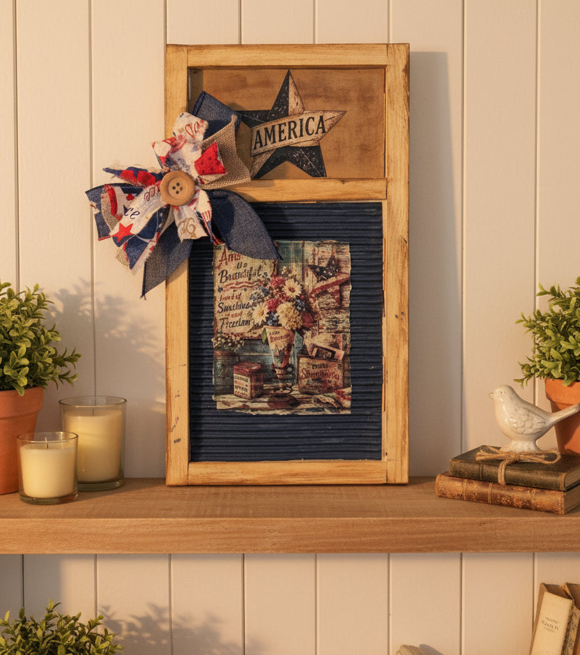 Whimsical Faux Washboard Decor