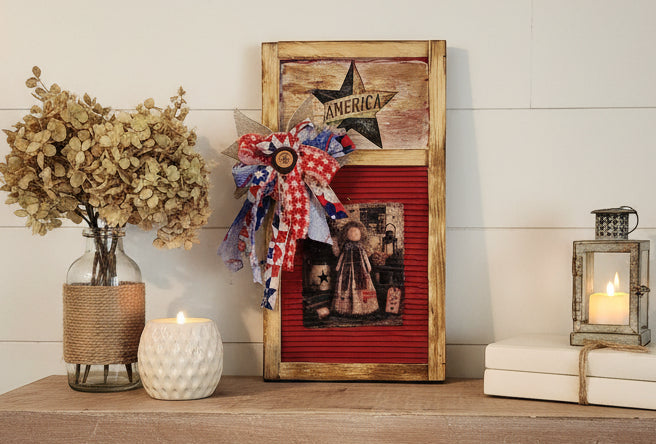 Whimsical Faux Washboard Decor