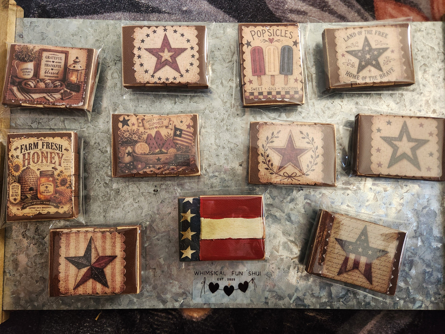 Patriotic Americana Deco Magnets