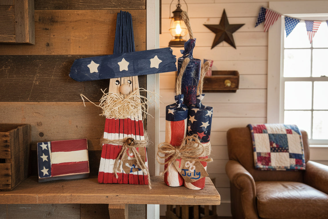 Patriotic  Uncle Sam/ Firecracker bundle