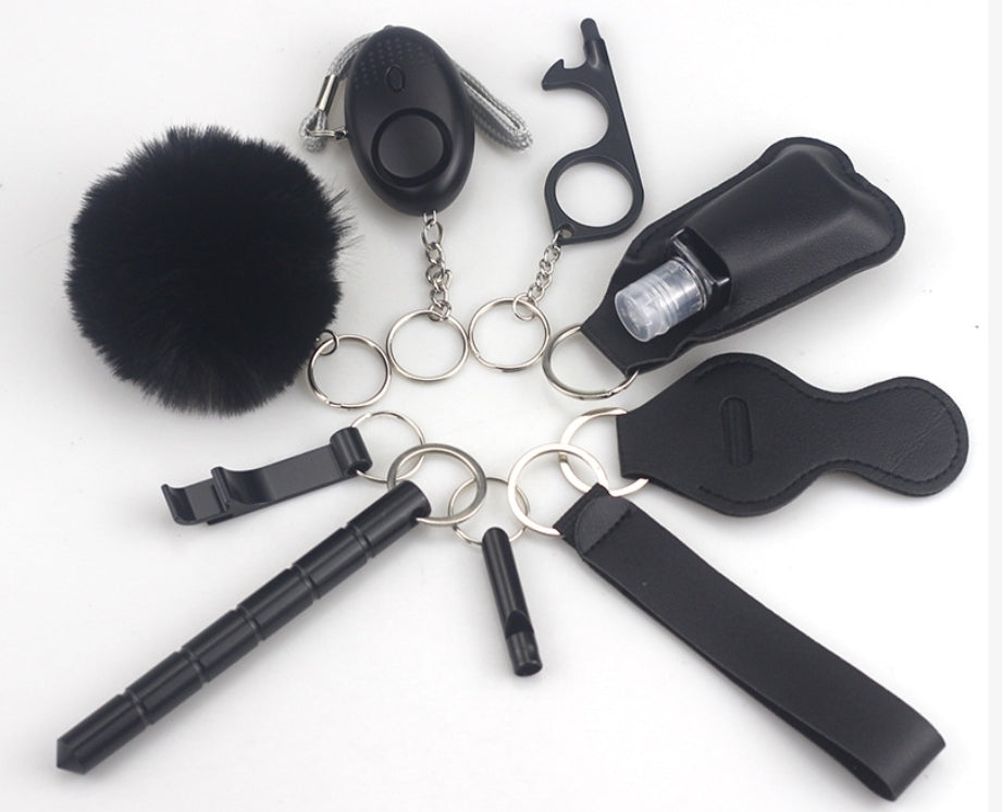 9-piece safety Key Chain Set