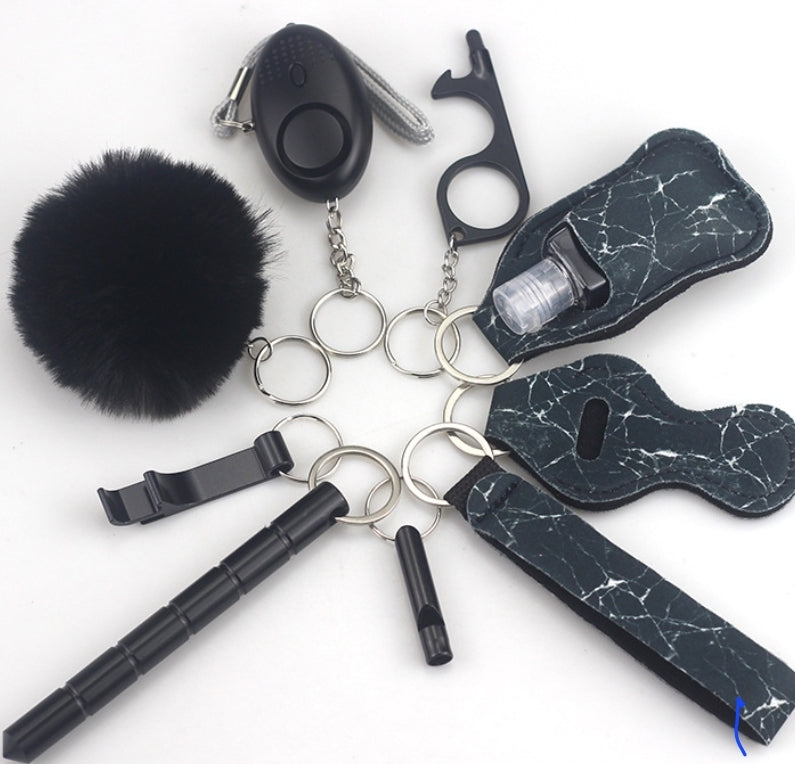 9-piece safety Key Chain Set