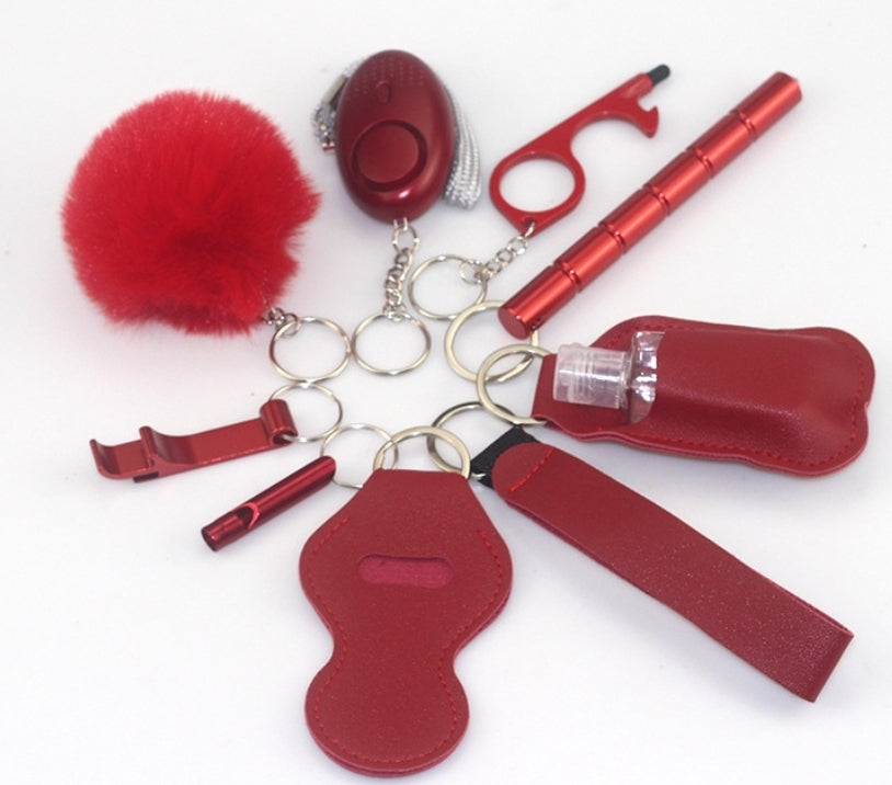 9-piece safety Key Chain Set