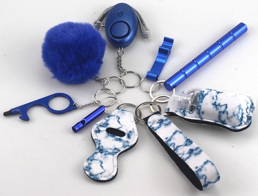 9-piece safety Key Chain Set