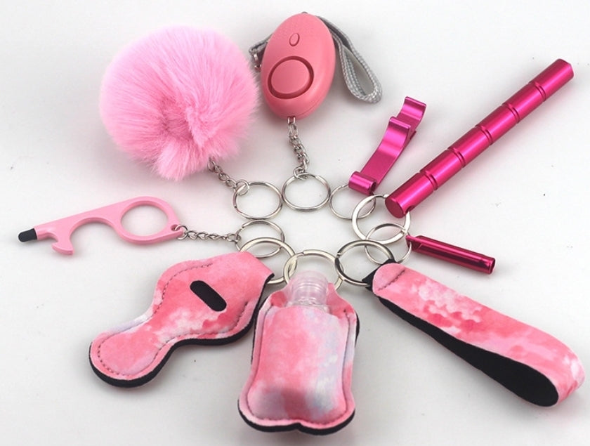 9-piece safety Key Chain Set