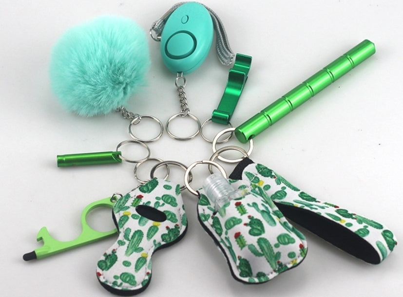 9-piece safety Key Chain Set