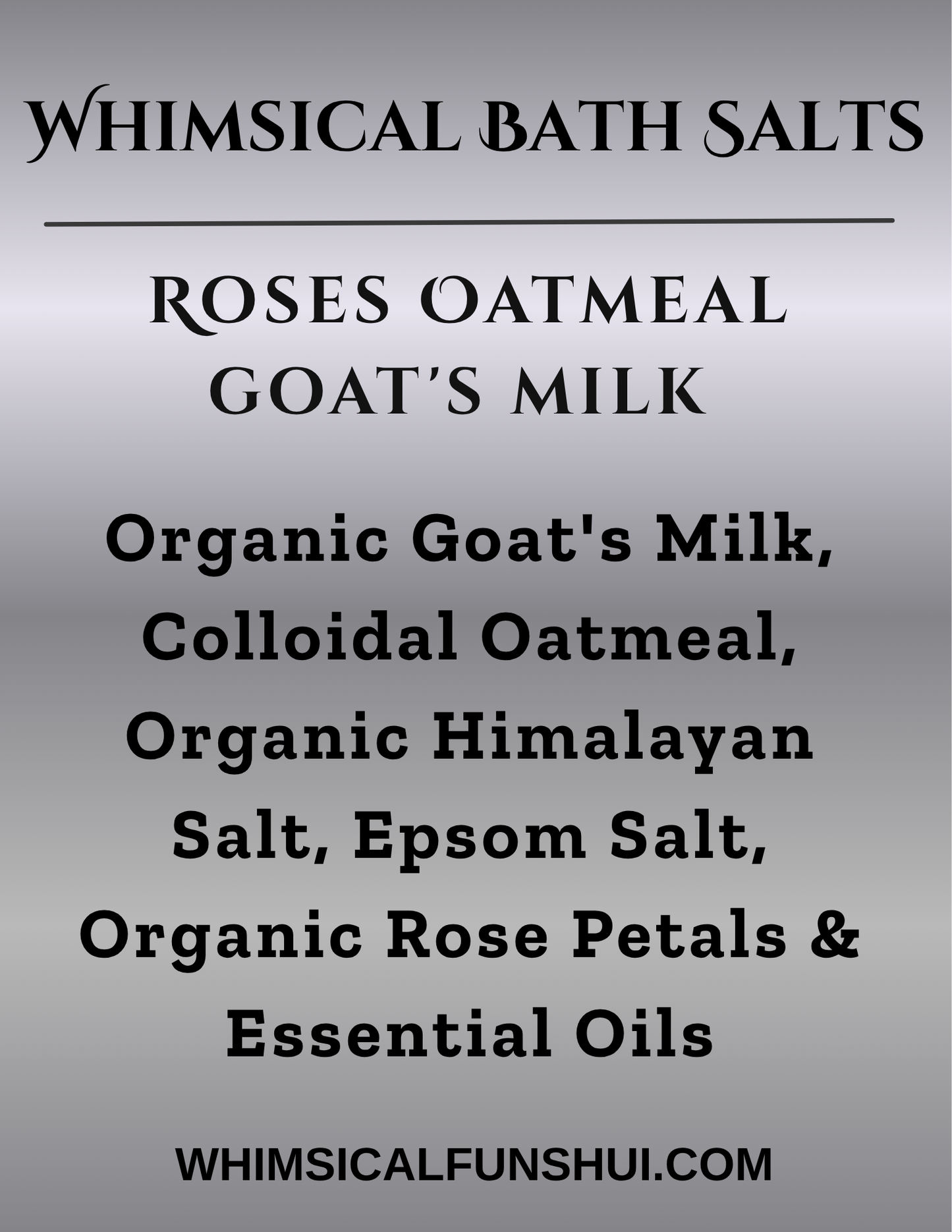 Whimsical Bath Salts - 2 OZ