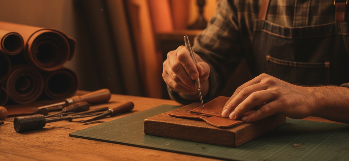 Handmade Leather Keychain