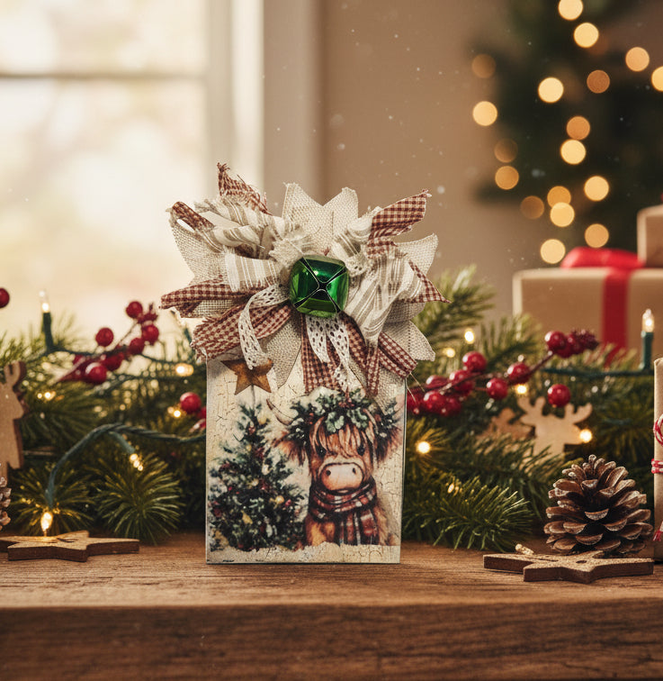 Whimsical Shelf Sitter/Wall decor- Christmas