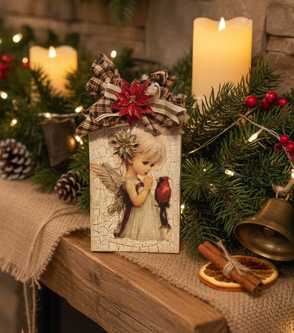 Whimsical Shelf Sitter/Wall decor- Christmas