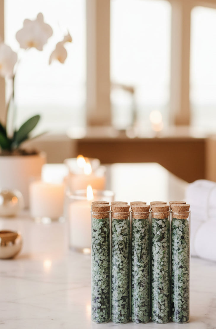 Whimsical Bath Salts Set of 8-1 oz tubes