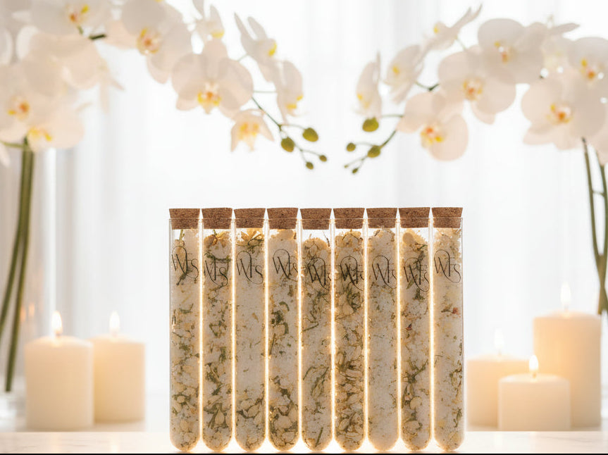 Whimsical Bath Salts Set of 8-1 oz tubes