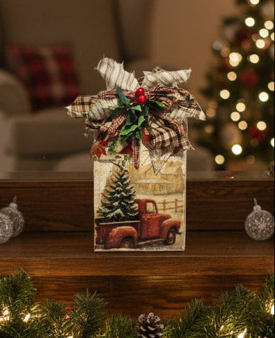 Whimsical Shelf Sitter/Wall decor- Christmas